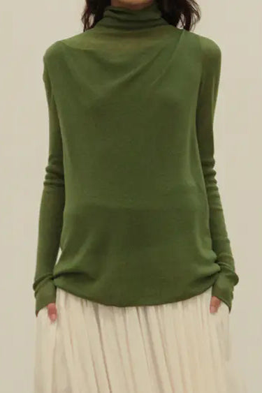 SWAYING/KNIT seamless water-soluble wool pullover SW202SZ08